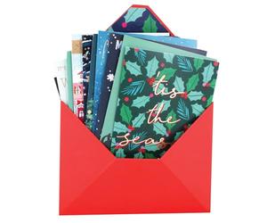 SECOND NATURE Assorted Christmas Card Box Of 12 Festive Xmas Cards In Keepsake Envelope Box Festive Designs, Heartfelt Wishes, Beautiful Illustrations, Keepsake, Variety Pack