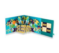 Second Nature Balloon Pop Up Birthday Card With Chocolate Treat Tray Surprise Card & Gift - Paper Celebrations Treat Tray 3D Design, Eco-Friendly, Chocolate Gift, Quality Craftsmanship