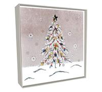 Second Nature Box of 5 Decorated Tree Hand-Finished Christmas Cards Xmas Card Boxes BSB320
