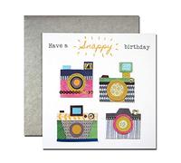 Second Nature Cameras Bright & Breezy Birthday Greeting Card Glitter Embellished Cards BRZ009