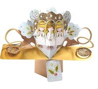 Second Nature Christmas Pop Up XPOP042A Angels Christmas Pop Up Card