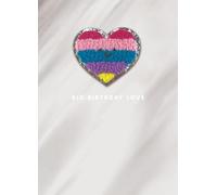 SECOND NATURE Decopatch Big Birthday Love Greeting Card Includes Removable Love Heart Patch - Decopatch Vibrant Design, Eco-Friendly, Personal Touch, Heartfelt Message, Reusable Patch