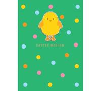 SECOND NATURE Decopatch Easter Wishes Card Includes Removable Easter Chick Patch - Decopatch Cheerful Design, Heartfelt Greetings, Eco-Friendly, Keepsake, Vibrant, Whimsical, Unique