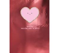 SECOND NATURE Decopatch Happy Valentine's Day Card Includes Removable Love Heart Patch - Decopatch Heartfelt Message, Unique Design, Creativity, Keepsake, Vibrant Envelope, Red Foil