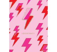 SECOND NATURE Decopatch Lovestruck Valentine's Card Includes Removable Lightning Bolt Patch - Decopatch Vibrant Design, Customisable Patch, Gold Foil, Heartfelt Gift, Eco-Friendly