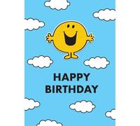SECOND NATURE Decopatch Mr. Men Little Miss Birthday Card Includes Removable Mr. Happy Patch - Decopatch Whimsical Design, Personalisation, Eco-Friendly, Collectible, Crisis
