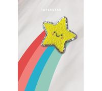 Second Nature Decopatch Superstar Birthday Greeting Card Includes Removable Yellow Star Patch - Decopatch Magical Design, Personal Touch, Vibrant Celebration, Heartfelt Expression, Fun For Kids