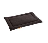 Second Nature Dog & Cat Cage Mat - Soft Washable Sherpa Cushion, Grey, Large 90 x 55 cm)
