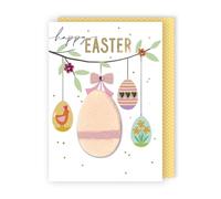 Second Nature Embellished Happy Easter Egg-Cellent Hand-Finished Easter Greeting Card EXT002