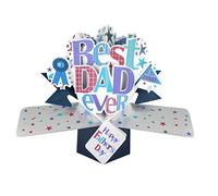Best Dad Happy Father's Day Pop-Up Greeting Card Second Nature 3D Pop Up Cards