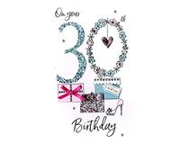 Second Nature Female On Your 30th Birthday Greeting Card Hand-Finished Champagne Range Cards JGS572