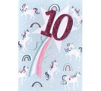 Second Nature Girls 10th Birthday Unicorn Greeting Card Inspired Range Cards HMT049