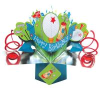 Second Nature Golf Birthday Pop Up Greeting Card - POP073