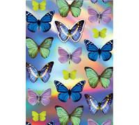 SECOND NATURE Hand-Finished Foiled Greeting Card Decorated Butterflies Blank For Any Occasion - Yours Truly Vibrant Design, Heartfelt Connection, Exquisite Foiling, Eco-Friendly, Holographic