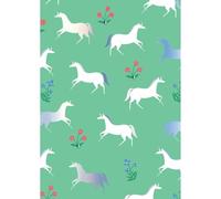 SECOND NATURE Hand-Finished Unicorns Greeting Card Foiled Magical Blank For Any Occasion - Yours Truly Enchanting Design, Holographic Unicorn, Sparkling Accents, Heartfelt Wishes, Eco-Friendly