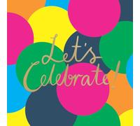 SECOND NATURE Let's Celebrate! Birthday Card Neon Bubbles Embossed & Foiled Range - Kazoo Textured, Foil Finish, Gold Lettering, Envelope Included, For Women, Keepsake, Vibrant Design
