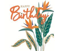 Second Nature Luminous 'Bird of Paradise' Birthday Greeting Card