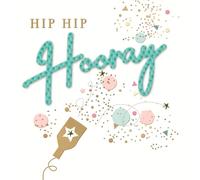 Second Nature Luminous 'Hip Hip Hooray Crackers' Birthday Greeting Card