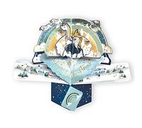 Magical Unicorn Pop Up Christmas Greeting Card Second Nature 3D Cards Pop Ups XPOP063