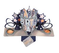 Second Nature Male Happy Birthday Pop-Up Greeting Card Original 3D Pop Up Cards POP198