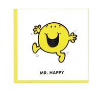 SECOND NATURE Mr. Happy Mr. Men Greeting Card Hand-Crafted Quilling Crisis Charity Card - Quilling Cards Hand-Crafted, Cheerful, Bright Colours, Thoughtful Gift, Frameable Art, Memorable