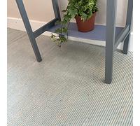 Second Nature Online Duck Egg Blue Hush Soft Cotton Rug Hand Loomed and GoodWeave Certified Long Runner 60 cm x 210 cm