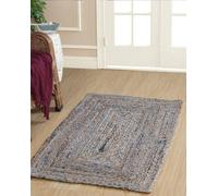 Second Nature Online Jeannie Rectangular Kids Rug Ethical Source With Recycled Denim / 60 Cm X 90 Cm