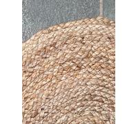 Second Nature Online Prem Small Love Heart Rug In Natural Jute 60 Cm X 90 Cm / Default Title