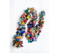Second Nature Online - Tinsel Garland | Eco-Friendly: Made from Recycled Sari Fabric | 200cm long Christmas Tree Decoration (Multicolour)