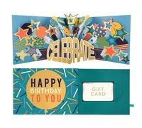 SECOND NATURE Pop Up Birthday Card With Gift Card Holder Birthday Balloon Card & Gift Idea - Paper Celebrations Masculine, 3D, Foiled, Envelope, Fits Any Physical Gift Card, Gift Voucher Holder