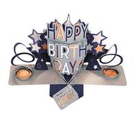 Second Nature Pop Ups Gorgeous Hubby Happy Birthday Pop-Up Greeting Card Cards POP198MC10
