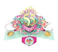 Second Nature Pop Ups Happy 55th Birthday 55 Today Pop-Up Greeting Card Love Kate's Pop Up Cards Her POP215MC55 POP215MC55