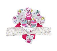 Second Nature Pop Ups Happy Birthday and Cupcakes Pop Up Greeting Card - POP134 POP134A