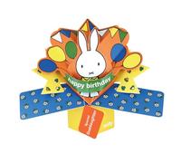 Second Nature Pop Ups Miffy 3D Pop Up Goddaughter Birthday Card Cute Licensed Character Keepsake Card Collectable Greeting Card - Nostalgic Design, 3D Freestanding, Cheerful Colours, Keepsake