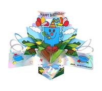 Second Nature Pop Ups Mr. Men Little Miss 11 Today Mr Birthday 3D Pop Up 11th Birthday Card For Boy Collectable Greeting Card - 3D Freestanding, Kids Birthday, Keepsake, Personalised, Eco-Friendly