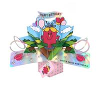Second Nature Pop Ups Mr. Men Little Miss Birthday 3D Pop Up Card Collectable Greeting Card - Vibrant, Heartfelt Message, Eco-Friendly, Keepsake, Nostalgic, Branded Design, 3D Freestanding
