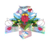 Second Nature Pop Ups Mr. Men Little Miss Birthday 40 Today 3D Pop Up Card Collectable Greeting Card - Vibrant Colours, 3D Freestanding, Nostalgic Design, Keepsake, Eco-Friendly, Milestone