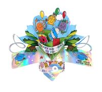 Second Nature Pop Ups Mr. Men Little Miss Happy Birthday To You 9 Today 3D Pop Up 9th Birthday Card Collectable Greeting Card - Vibrant Colours, Unisex Design, Eco-Friendly, Cherished Keepsake