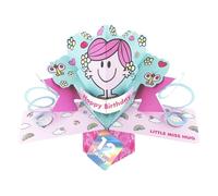 Second Nature Pop Ups Mr. Men Little Miss Hug 12 Today 3D Pop Up 12th Birthday Card Keepsake For Her Collectable Greeting Card - Vibrant Design, Keepsake, Easy Posting, 3D Freestanding, Pre-Teen