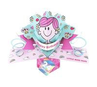 Second Nature Pop Ups Mr. Men Little Miss Hug 24 Today 3D Pop Up 24th Birthday Card Keepsake For Her Collectable Greeting Card - Vibrant, Nostalgic Design, Eco-Friendly, Keepsake, 3D Freestanding