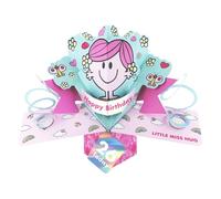 Second Nature Pop Ups Mr. Men Little Miss Hug 26 Today 3D Pop Up 26th Birthday Card Keepsake For Her Collectable Greeting Card - Pop-Up Design, Nostalgic, Vibrant Colours, Eco-Friendly, Keepsake