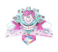 Second Nature Pop Ups Mr. Men Little Miss Hug 47 Today 3D Pop Up 47th Birthday Card Keepsake For Her Collectable Greeting Card, Nostalgic, Vibrant Design, Branded, Eco-Friendly, Charming, Keepsake