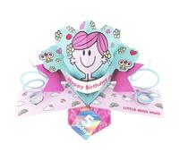 Second Nature Pop Ups Mr. Men Little Miss Hug 5 Today 3D Pop Up 5th Birthday Card Keepsake For Her Collectable Greeting Card - Exquisite Design, Keepsake, Eco-Friendly, Magical Childhood, For Kids