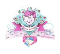 Second Nature Pop Ups Mr. Men Little Miss Hug 50 Today 3D Pop Up 50th Birthday Card Keepsake For Her Collectable Greeting Card - Vibrant Colours, Nostalgic Design, Personal Greeting, Eco-Friendly