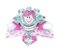 Second Nature Pop Ups Mr. Men Little Miss Hug Best Friend 3D Pop Up Birthday Card Keepsake For Her Collectable Greeting Card - Vibrant, 3D Freestanding, Personalised, Keepsake, Friendship