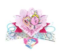 Second Nature Pop Ups Mr. Men Little Miss Princess 27 Today 3D Pop Up Pink 27th Birthday Card For Her Collectable Greeting Card - Nostalgic, Princess Theme, Eco-Friendly, Keepsake, Whimsical