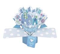New Baby Boy Pop-Up Greeting Card Original Second Nature 3D Pop Up Cards
