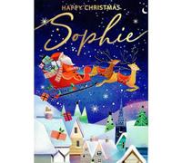 Second Nature Pop Ups Personalised Sophie Singing Musical Christmas Card Sound Of Christmas Range XSING075, 16cm x 23cm