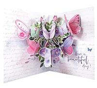 Second Nature Pop Out Butterflies Happy Mother's Day Greeting Card Large Just Wow! Range Cards MWOW001