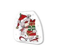 Second Nature Scribble Bear Festive Shaped Christmas Notepad Stocking Filler Gift Idea XSP011